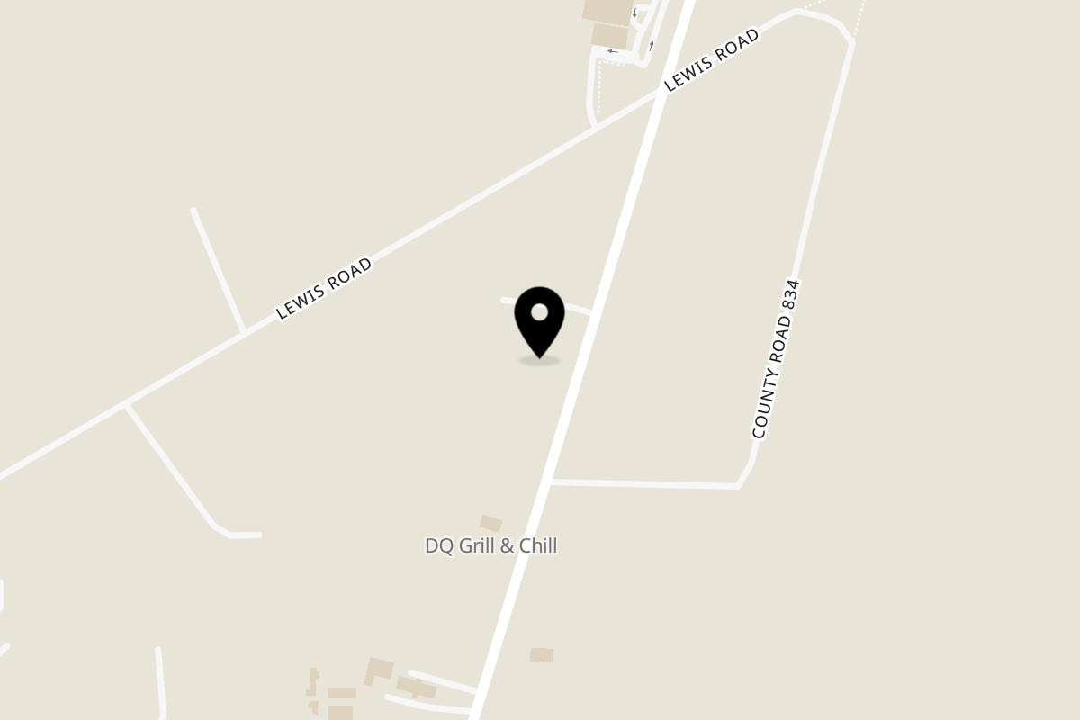 Map showing the location of Fausto's Fried Chicken on 34074 US-96 in Buna